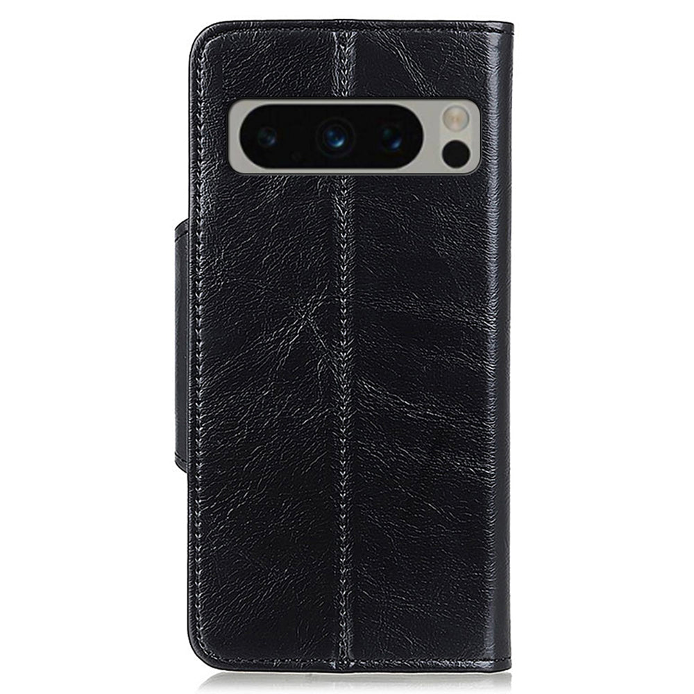 KHAZHEN for Google Pixel 8 Pro Anti-scratch Phone Stand Case PU Leather Wallet Cover