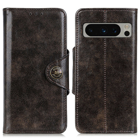 KHAZHEN for Google Pixel 8 Pro Anti-scratch Phone Stand Case PU Leather Wallet Cover