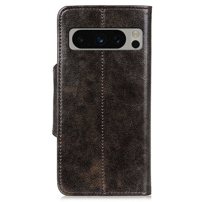 KHAZHEN for Google Pixel 8 Pro Anti-scratch Phone Stand Case PU Leather Wallet Cover