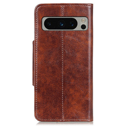 KHAZHEN for Google Pixel 8 Pro Anti-scratch Phone Stand Case PU Leather Wallet Cover
