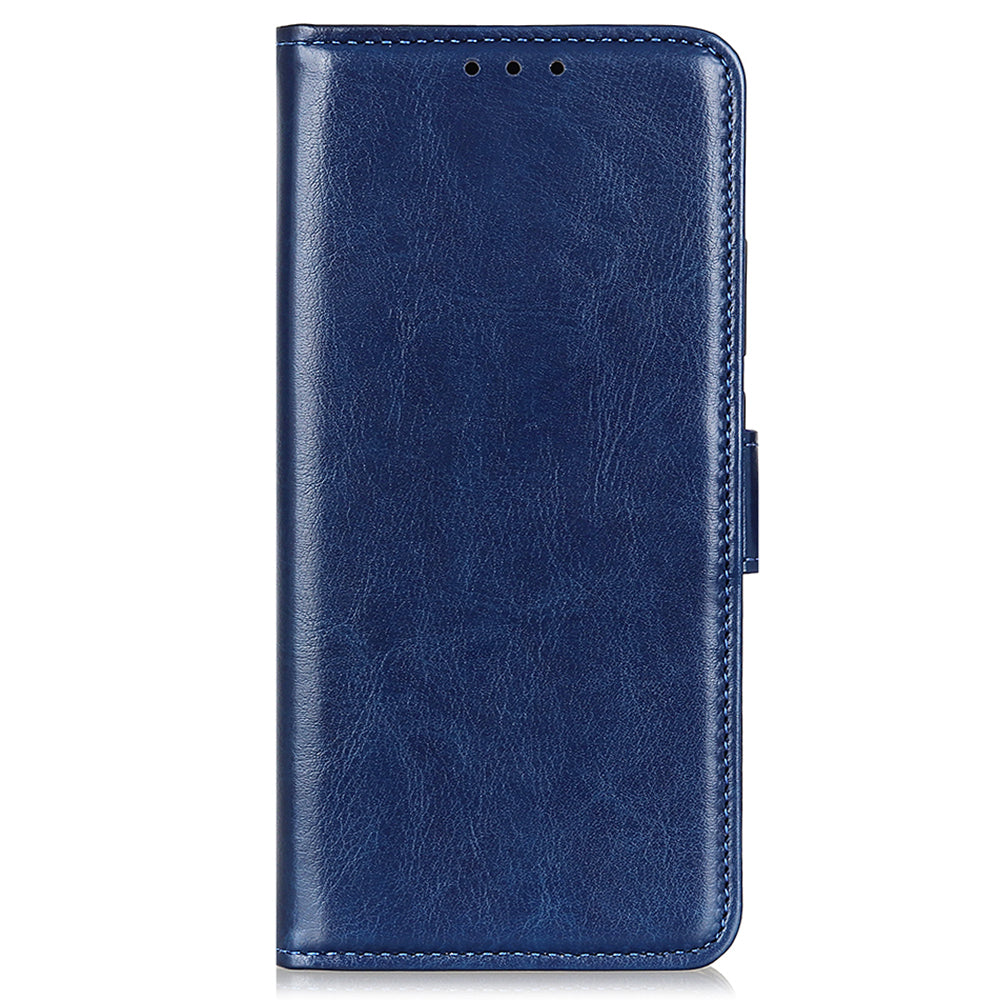 Phone Cover for Google Pixel 8 Pro PU Leather+TPU Wallet Crazy Horse Texture Cellphone Case