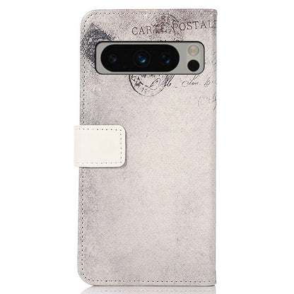 Leather Phone Case for Google Pixel 8 Pro , Stand Wallet Pattern Printing Phone Cover Shell
