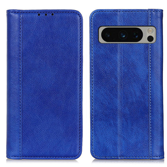For Google Pixel 8 Pro Anti-Scratch Litchi Texture Mobile Phone Case Split Leather+TPU Phone Cover Wallet