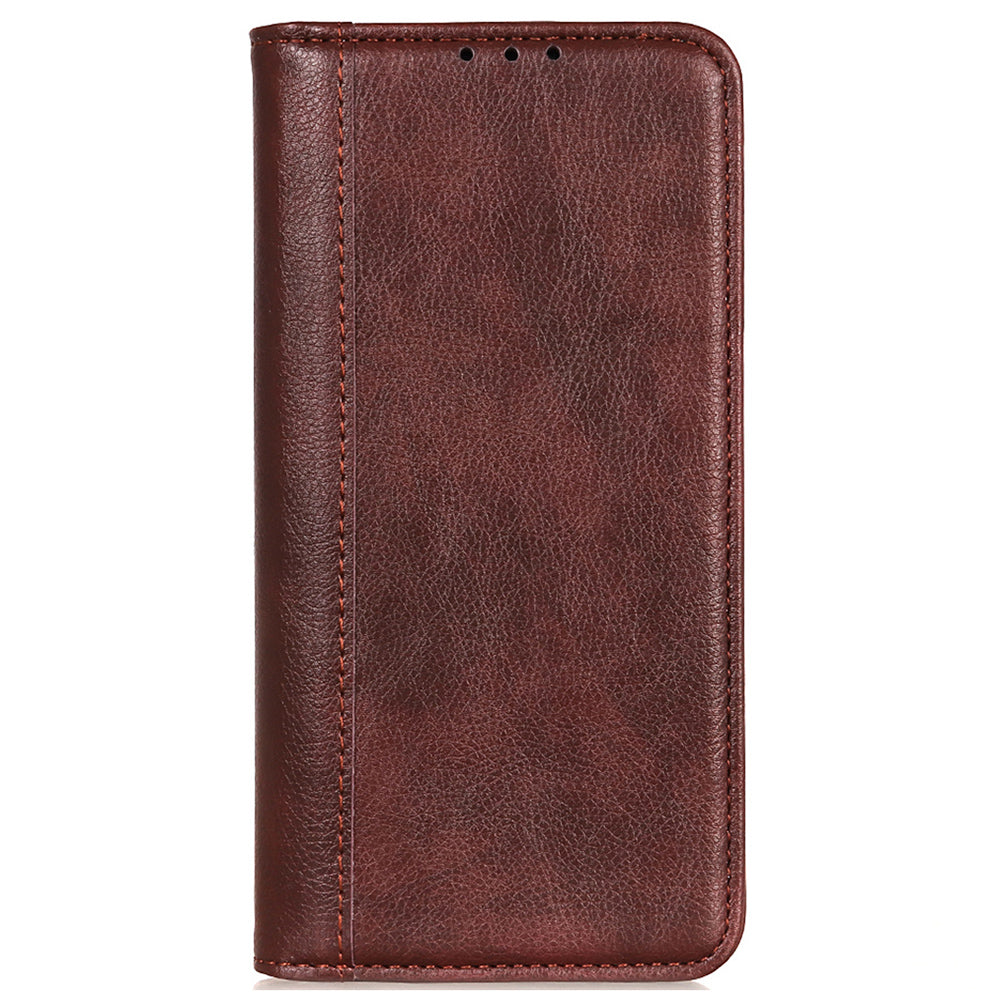 For Google Pixel 8 Pro Anti-Scratch Litchi Texture Mobile Phone Case Split Leather+TPU Phone Cover Wallet