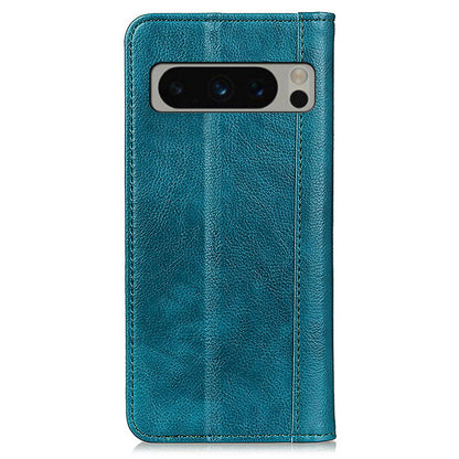 For Google Pixel 8 Pro Anti-Scratch Litchi Texture Mobile Phone Case Split Leather+TPU Phone Cover Wallet