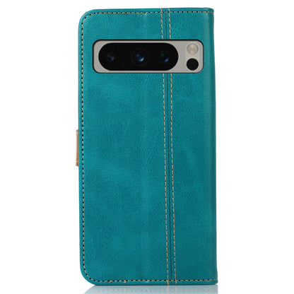Cell Phone Cover for Google Pixel 8 Pro PU Leather Calf Texture Wallet Stand Flip Phone Case