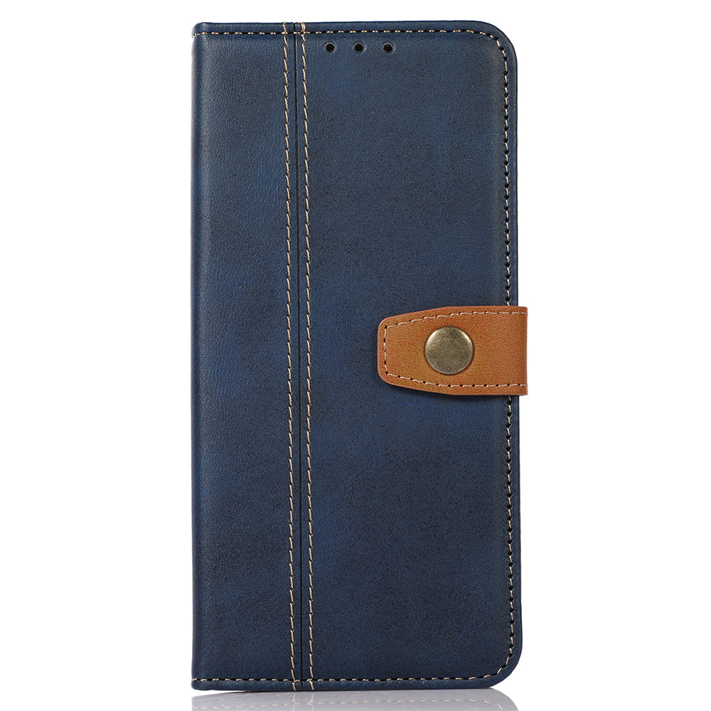 Cell Phone Cover for Google Pixel 8 Pro PU Leather Calf Texture Wallet Stand Flip Phone Case