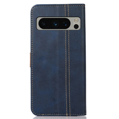 Cell Phone Cover for Google Pixel 8 Pro PU Leather Calf Texture Wallet Stand Flip Phone Case