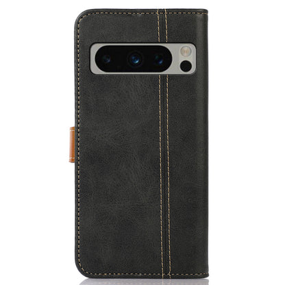Cell Phone Cover for Google Pixel 8 Pro PU Leather Calf Texture Wallet Stand Flip Phone Case