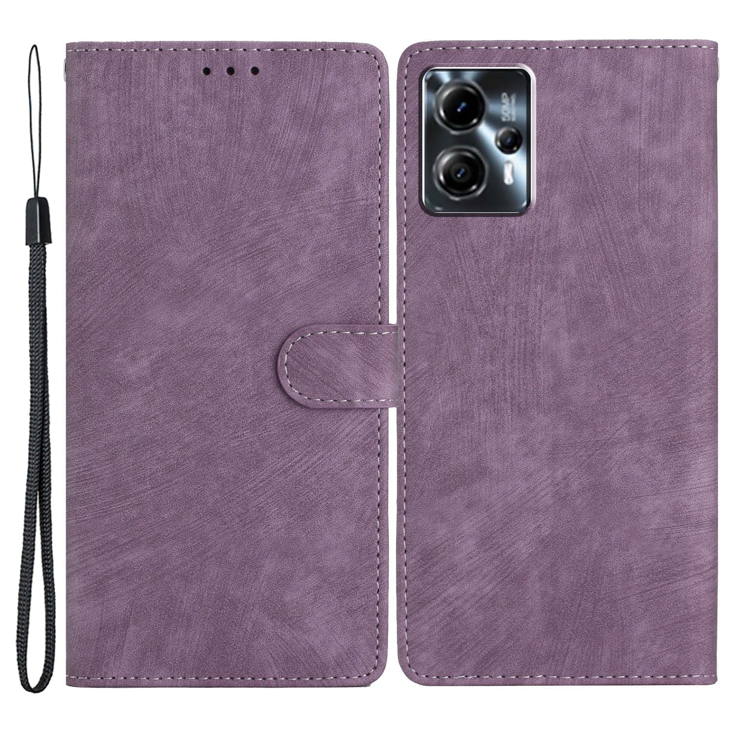 For Motorola Moto G13 4G / G23 4G / G53 5G Stand Phone Cover Skin-touch Leather Wallet Phone Case