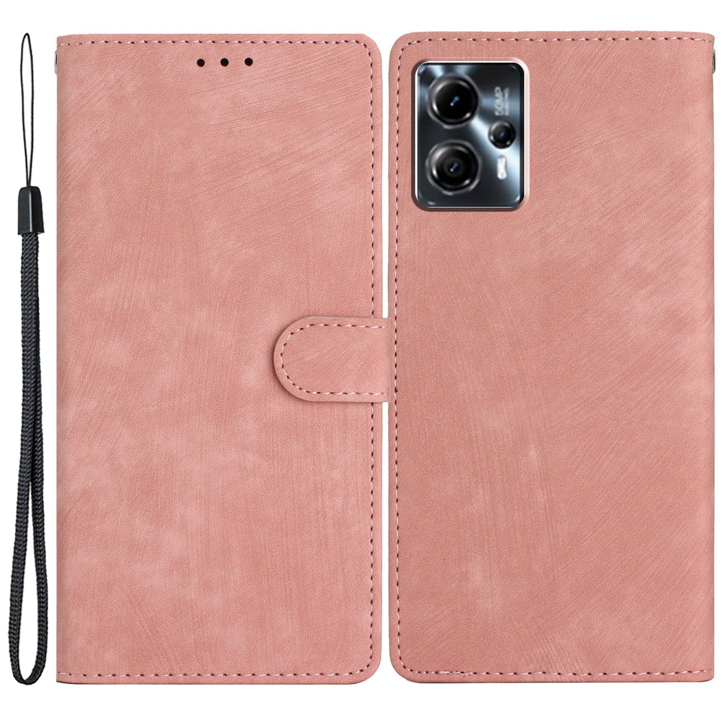 For Motorola Moto G13 4G / G23 4G / G53 5G Stand Phone Cover Skin-touch Leather Wallet Phone Case