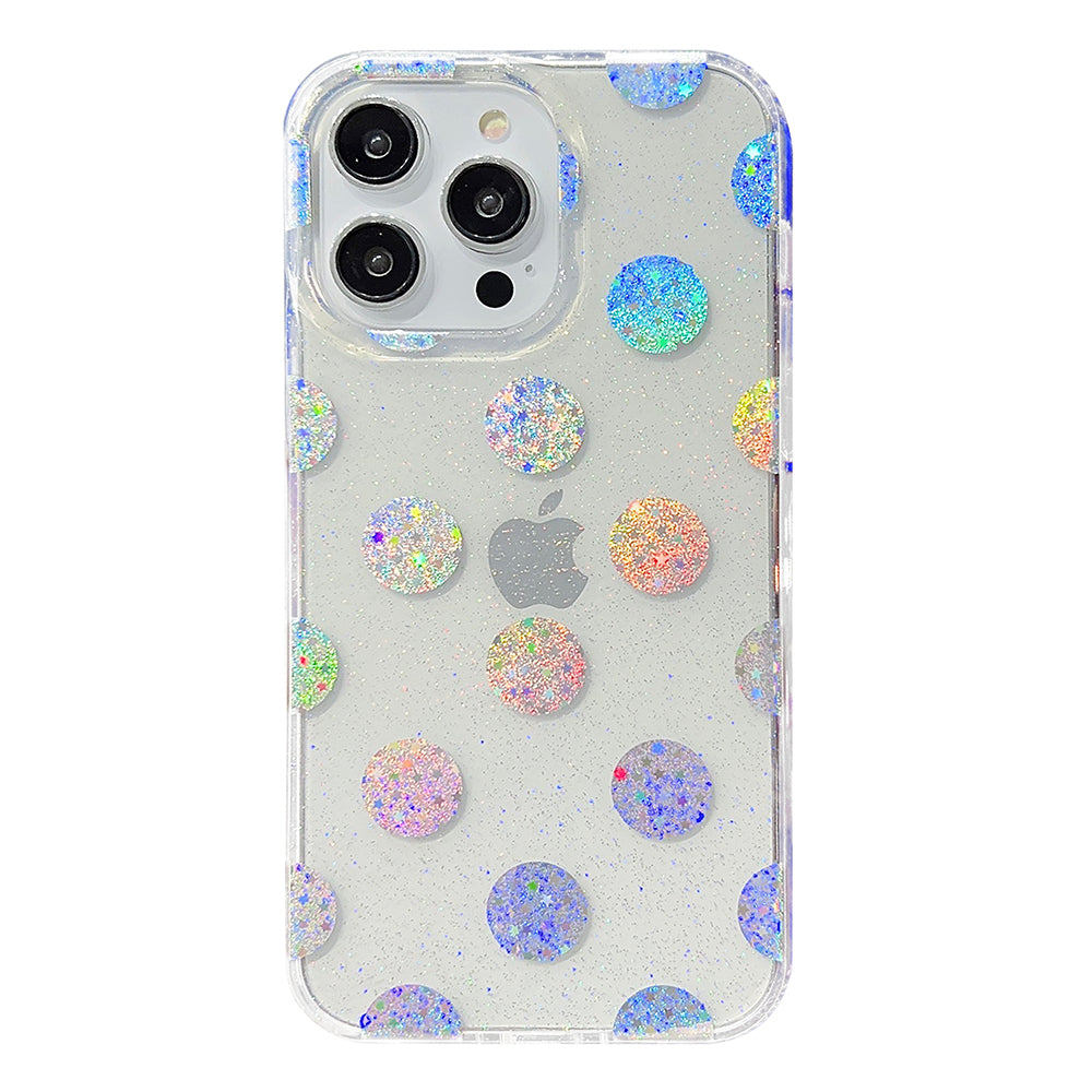For iPhone 14 Pro Max PC+TPU Cell Phone Case Glitter Powder IMD Phone Cover