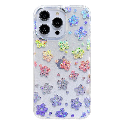 For iPhone 14 Pro Max PC+TPU Cell Phone Case Glitter Powder IMD Phone Cover