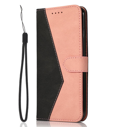 For Tecno Spark Go 2023 4G Splicing PU Leather Phone Case Anti-drop Stand Wallet Cover