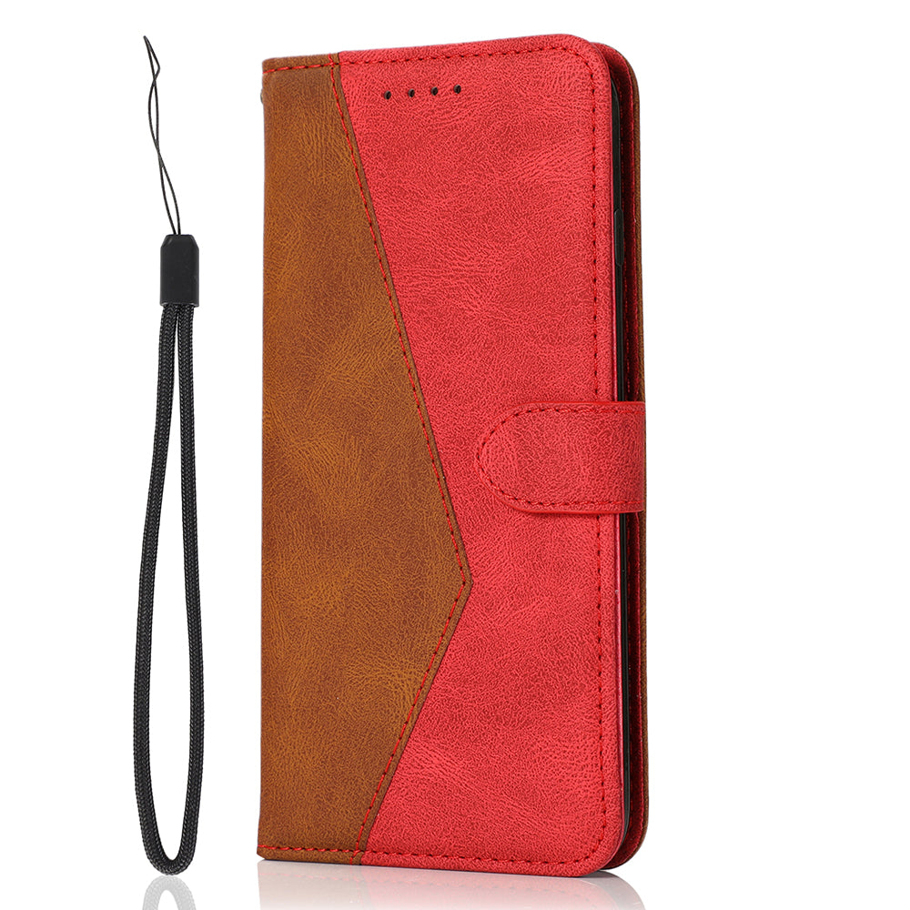 For Tecno Spark Go 2023 4G Splicing PU Leather Phone Case Anti-drop Stand Wallet Cover