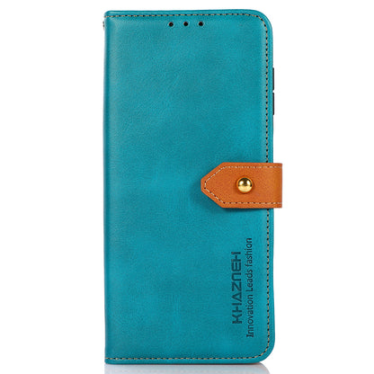 KHAZNEH Phone Leather Cover for Google Pixel 8 Pro Gold Button Magnetic Case with Stand Wallet