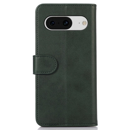 PU Leather Phone Case for Google Pixel 8 , Cowhide Texture Protective Cover with Stand Wallet