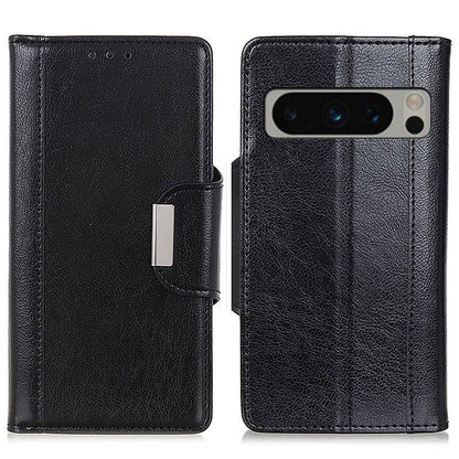 Wallet Case for Google Pixel 8 Pro , Anti-scratch PU Leather Cowhide Texture Stand Phone Cover
