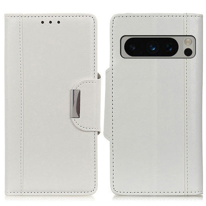Wallet Case for Google Pixel 8 Pro , Anti-scratch PU Leather Cowhide Texture Stand Phone Cover