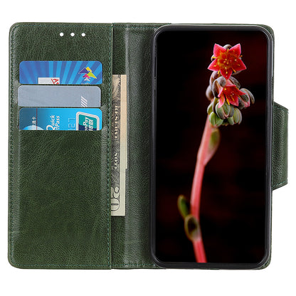 Wallet Case for Google Pixel 8 Pro , Anti-scratch PU Leather Cowhide Texture Stand Phone Cover