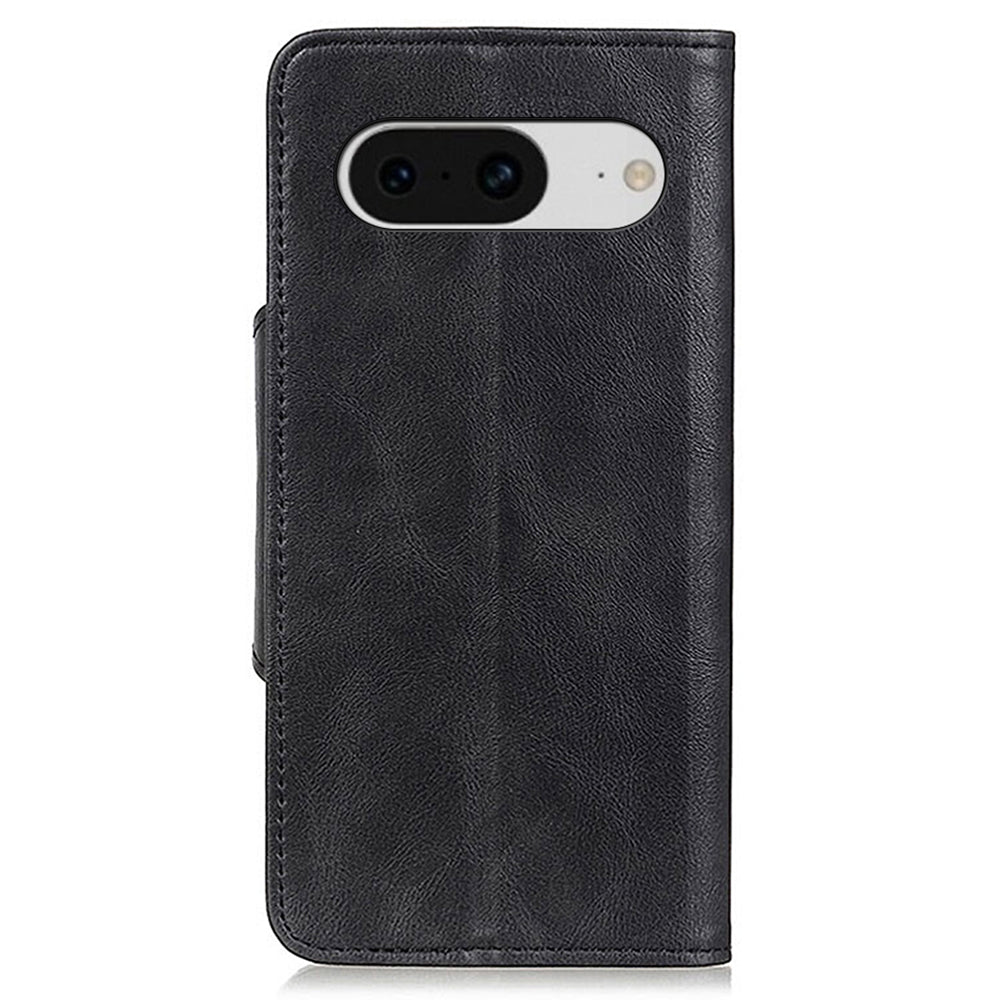 For Google Pixel 8 Shockproof Stand Wallet PU Leather Case Brass Buckle Mobile Phone Cover