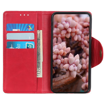 For Google Pixel 8 Shockproof Stand Wallet PU Leather Case Brass Buckle Mobile Phone Cover