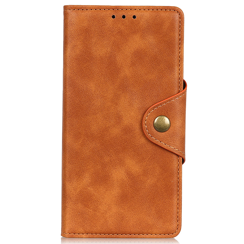 For Google Pixel 8 Shockproof Stand Wallet PU Leather Case Brass Buckle Mobile Phone Cover