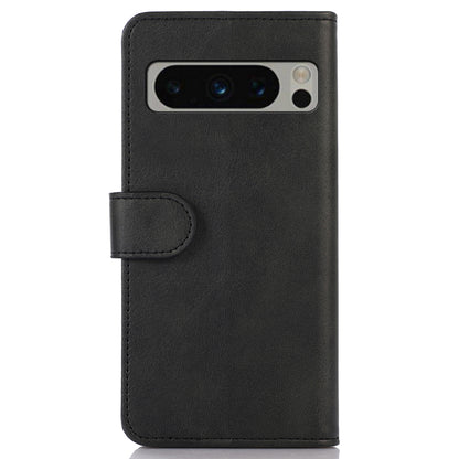 PU Leather Phone Case for Google Pixel 8 Pro , Cowhide Texture Cellphone Cover with Stand Wallet