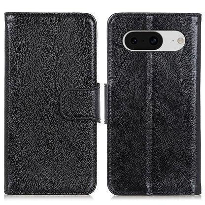 Stand Shell for Google Pixel 8 Split Leather Phone Case Nappa Texture Wallet Cover