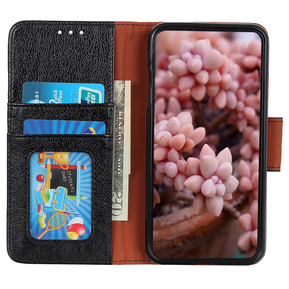 For Google Pixel 8 Pro Stand Split Leather Phone Case Nappa Texture Wallet Cover
