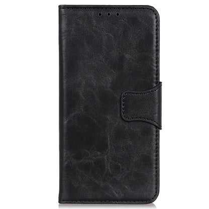 For Google Pixel 8 Pro Split Leather Flip Cover Crazy Horse Texture Anti-Drop Wallet Phone Case with Stand