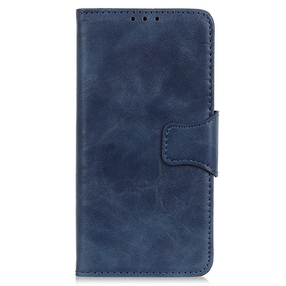 For Google Pixel 8 Pro Split Leather Flip Cover Crazy Horse Texture Anti-Drop Wallet Phone Case with Stand