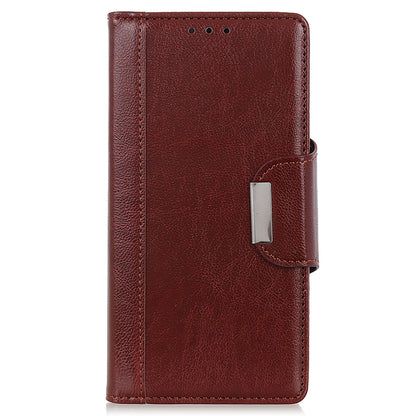 Phone Wallet Case for Google Pixel 8 , Anti-scratch PU Leather Cowhide Texture Stand Cover