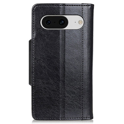 Phone Wallet Case for Google Pixel 8 , Anti-scratch PU Leather Cowhide Texture Stand Cover