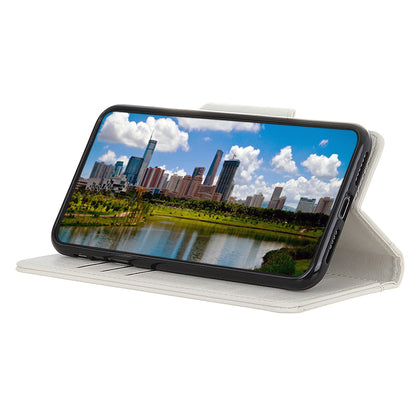 Phone Wallet Case for Google Pixel 8 , Anti-scratch PU Leather Cowhide Texture Stand Cover