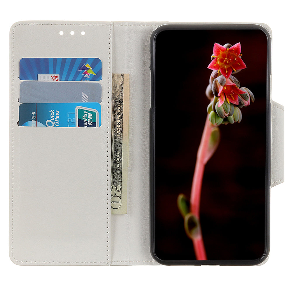 Phone Wallet Case for Google Pixel 8 , Anti-scratch PU Leather Cowhide Texture Stand Cover