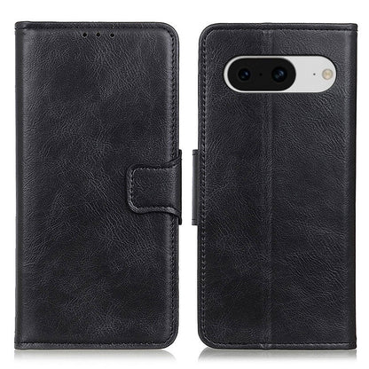 Leather Cover for Google Pixel 8 Cell Phone Wallet Case Crazy Horse Texture Shell with Stand