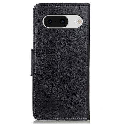 Leather Cover for Google Pixel 8 Cell Phone Wallet Case Crazy Horse Texture Shell with Stand