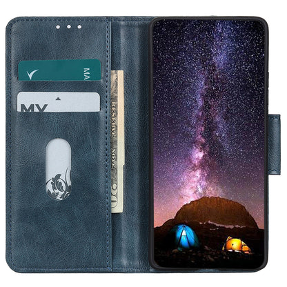 Leather Cover for Google Pixel 8 Cell Phone Wallet Case Crazy Horse Texture Shell with Stand