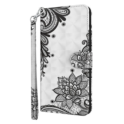For Xiaomi 13 Lite / Civi 2 5G PU Leather Wallet Phone Case 3D Pattern Printing Phone Stand Cover with Strap