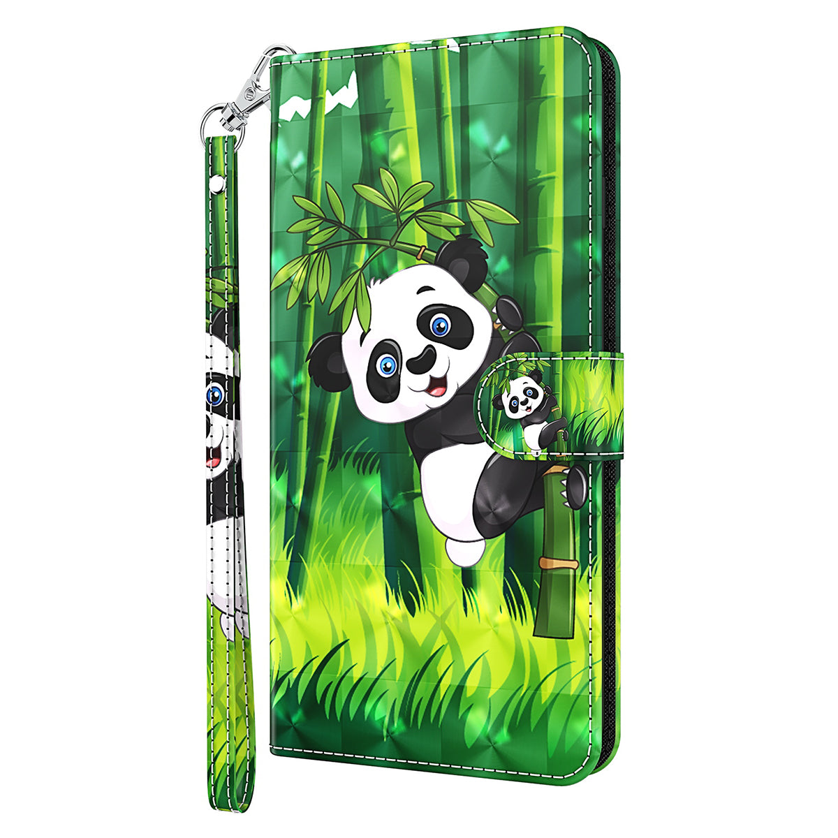 For Xiaomi 13 Lite / Civi 2 5G PU Leather Wallet Phone Case 3D Pattern Printing Phone Stand Cover with Strap