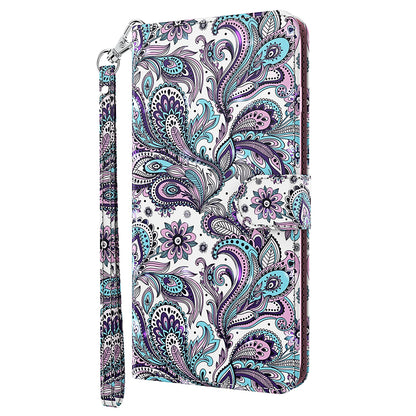 For Xiaomi 13 Lite / Civi 2 5G PU Leather Wallet Phone Case 3D Pattern Printing Phone Stand Cover with Strap