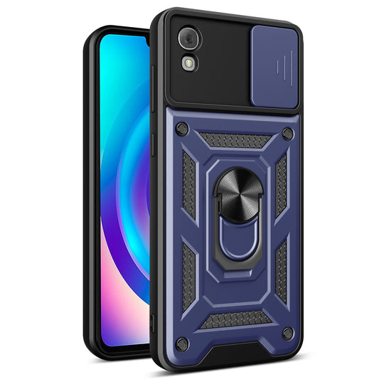 Anti-Scratch Kickstand PC+TPU Phone Case for TCL 30 Z Slide Lens Protection Cover