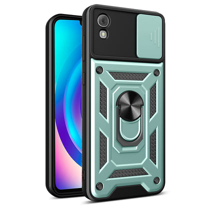 Anti-Scratch Kickstand PC+TPU Phone Case for TCL 30 Z Slide Lens Protection Cover