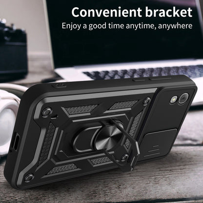 Anti-Scratch Kickstand PC+TPU Phone Case for TCL 30 Z Slide Lens Protection Cover