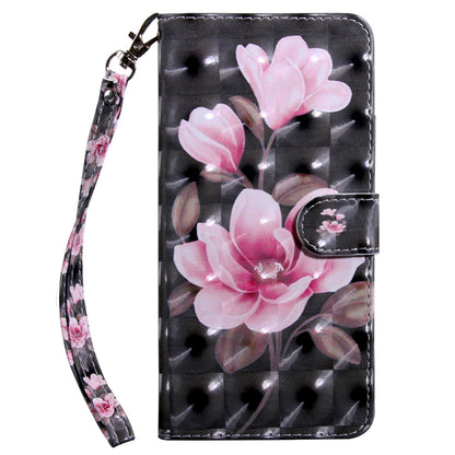 For Xiaomi 13 5G PU Leather Wallet Phone Case 3D Pattern Printing Phone Cover with Strap