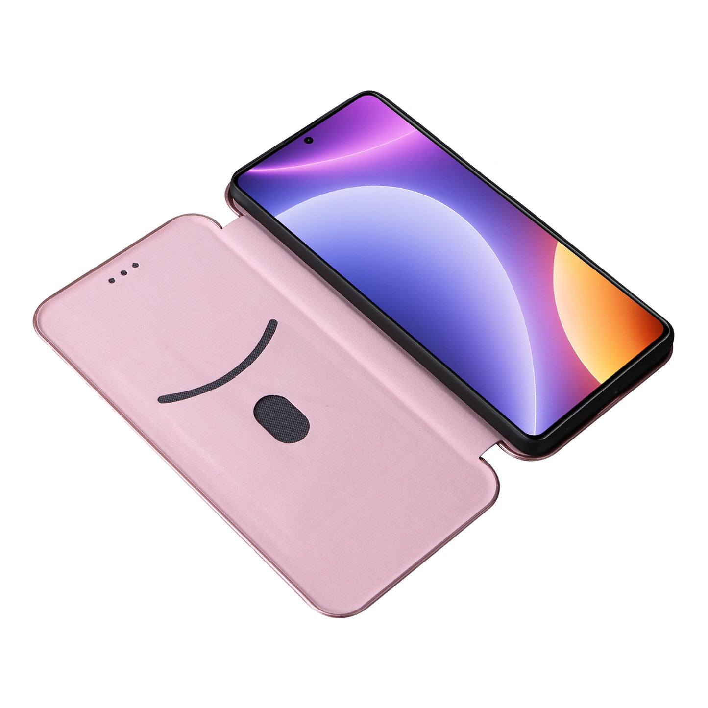 For Xiaomi Redmi Note 12 Turbo / Poco F5 5G Carbon Fiber Texture Leather Case Flip Stand Cell Phone Cover