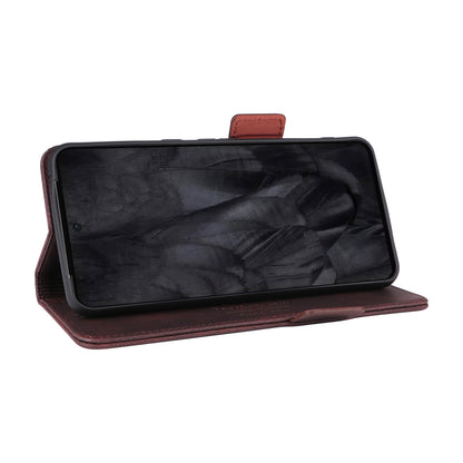 For Google Pixel 8 Pro Anti-scratch Wallet Stand Cover Hardware Decor PU Leather Phone Case