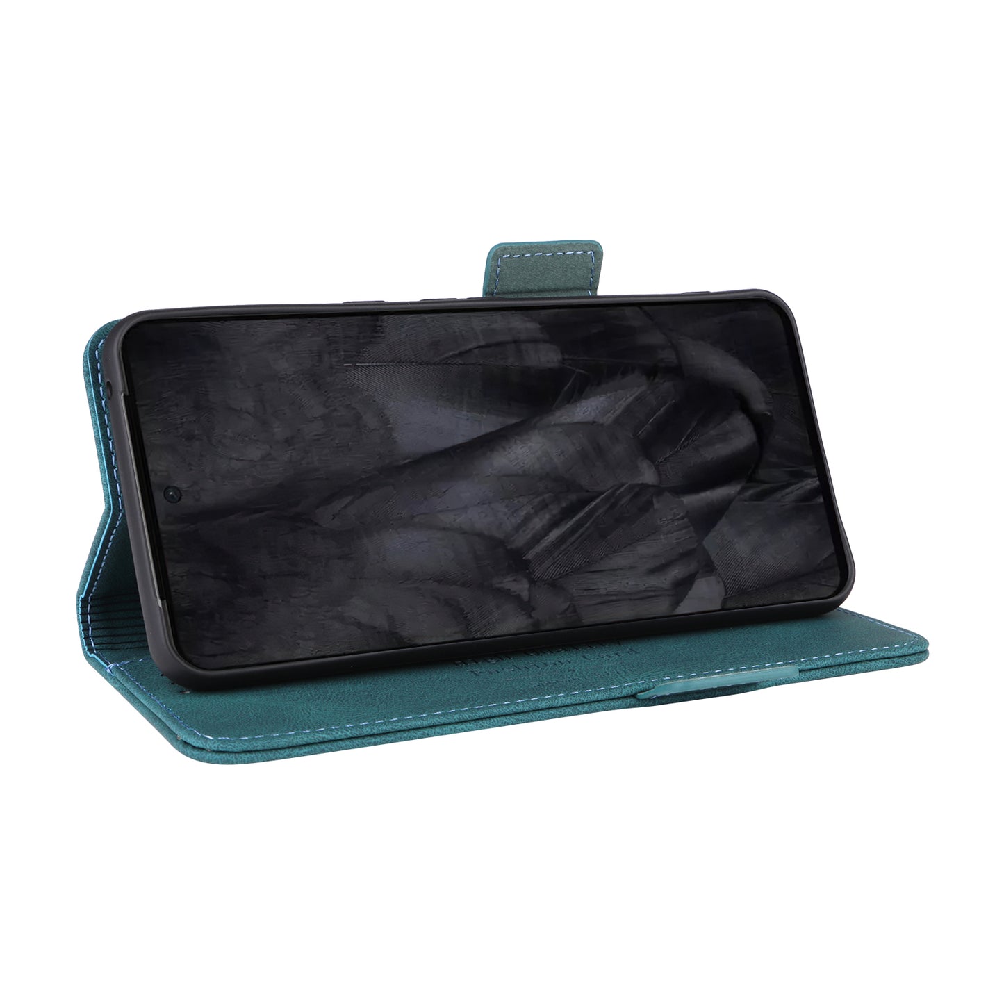 For Google Pixel 8 Pro Anti-scratch Wallet Stand Cover Hardware Decor PU Leather Phone Case