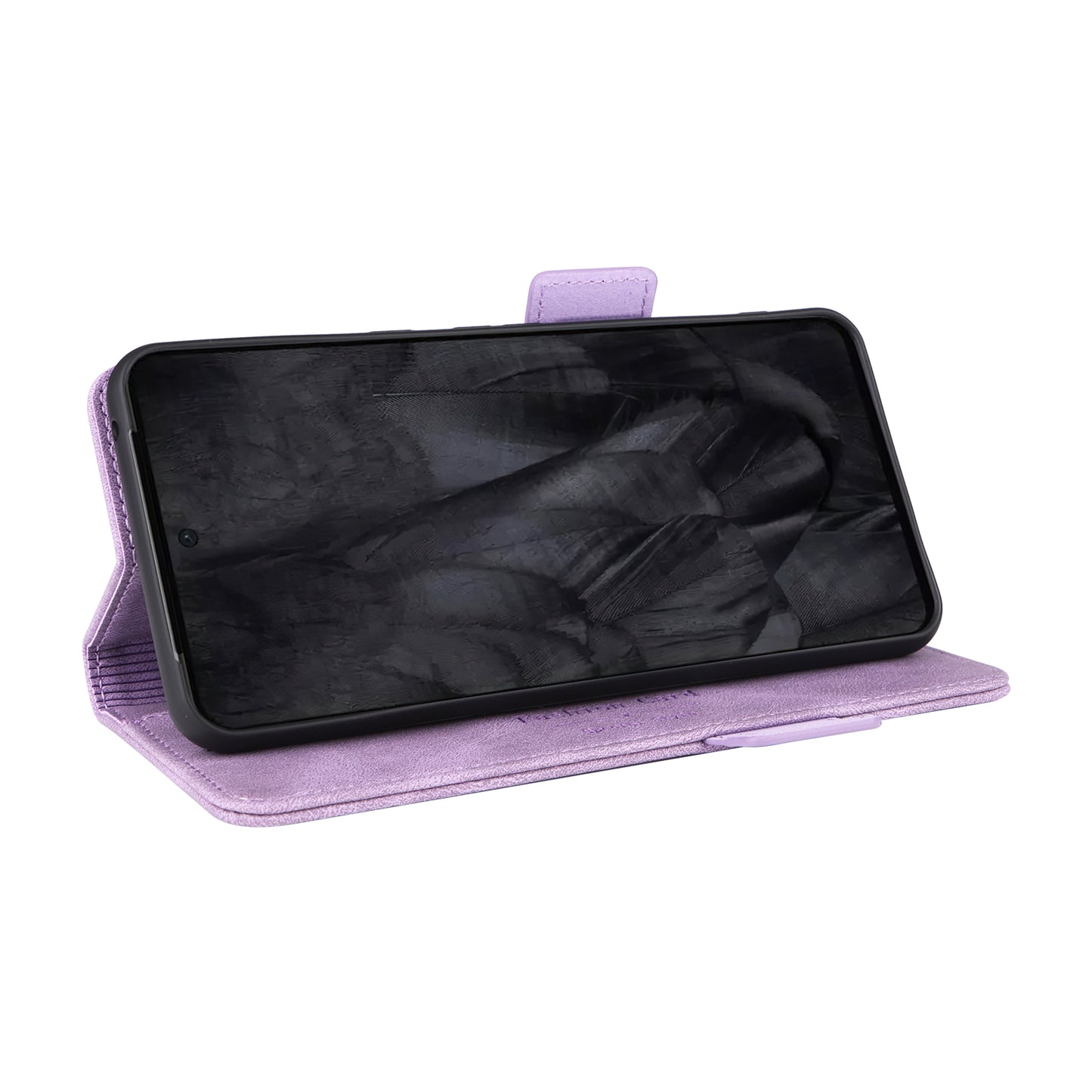 For Google Pixel 8 Pro Anti-scratch Wallet Stand Cover Hardware Decor PU Leather Phone Case